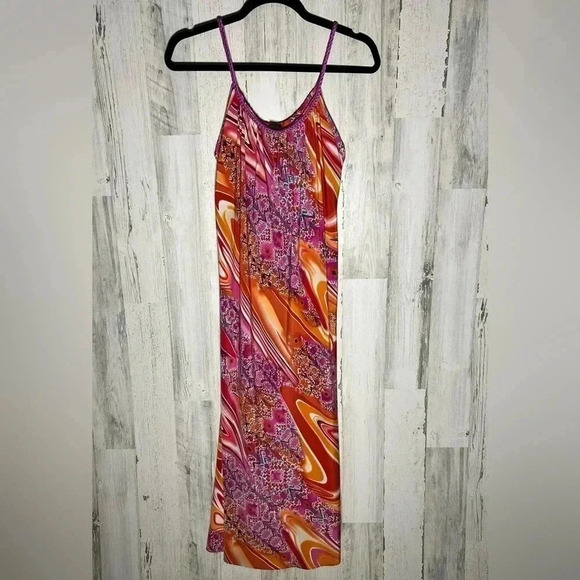 NATORI Dress Size‎ Small Pink Orange - Picture 1 of 6